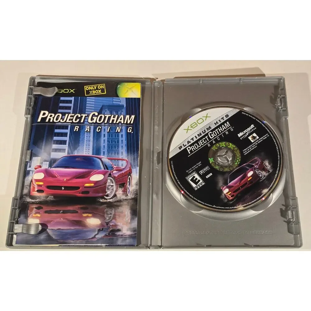 Xbox Project Gotham Racing Game Lot PGR PGR2 Platinum Hits Complete CIB